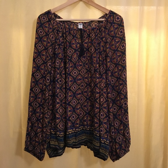 Boho geometrical blouse - Picture 1 of 1